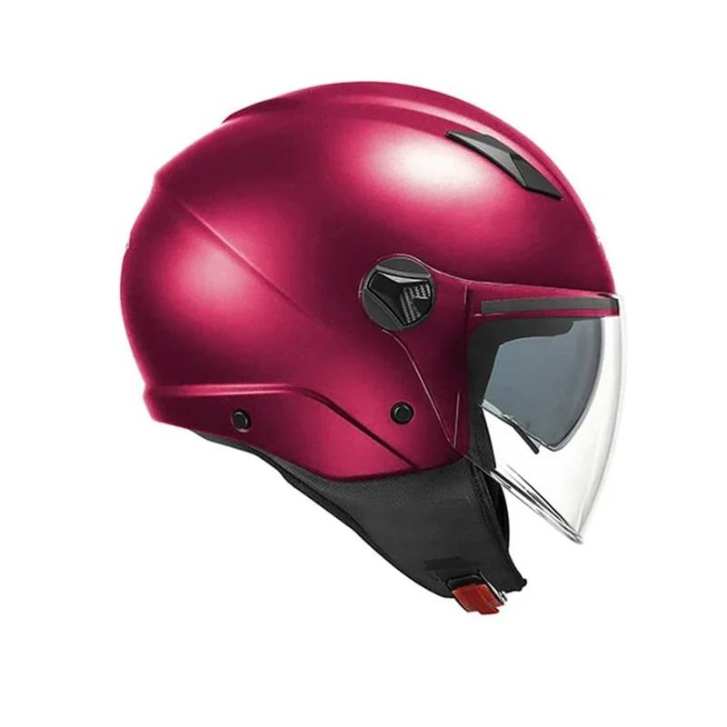 KAPPA KV57B Moto Cara Abierta Casco Burdeos Mate