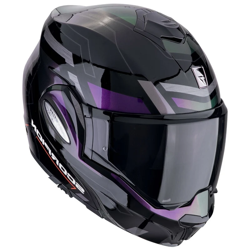 SCORPION EXO Tech Evo Conquer Turismo Casco modular Negro-Camaleon