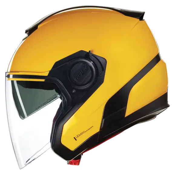 NOLAN N40-5 CLASSICO 306 Abierto Moto Casco Negro Amarillo