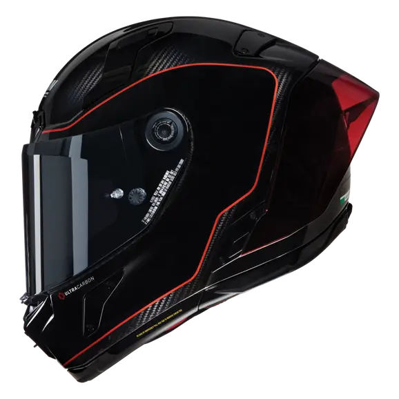 NOLAN X-804 RS ULTRA CARBON SSO DI PICCHE 342 INTEGRAL CASCO NERO ROSSO