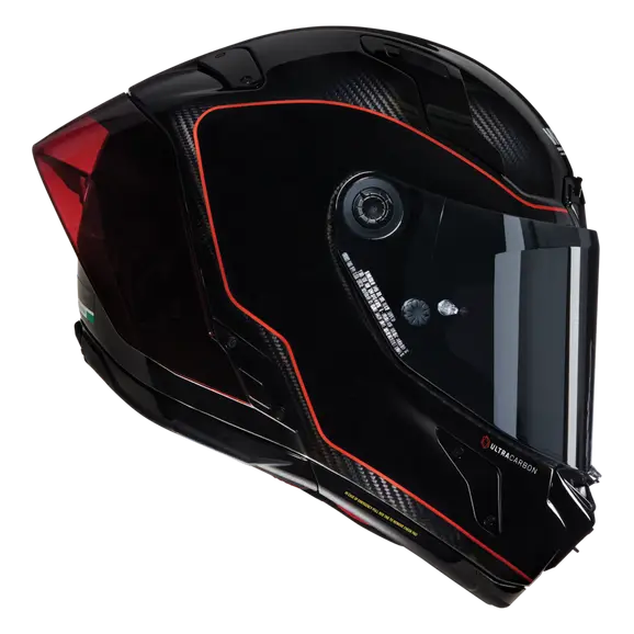 NOLAN X-804 RS ULTRA CARBON SSO DI PICCHE 342 INTEGRAL CASCO NERO ROSSO