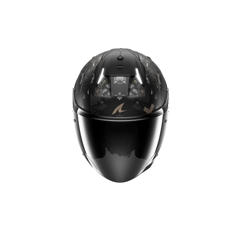 SHARK SKWAL i3 JET Hellcat Casco Negro Mate Cromado Antracita