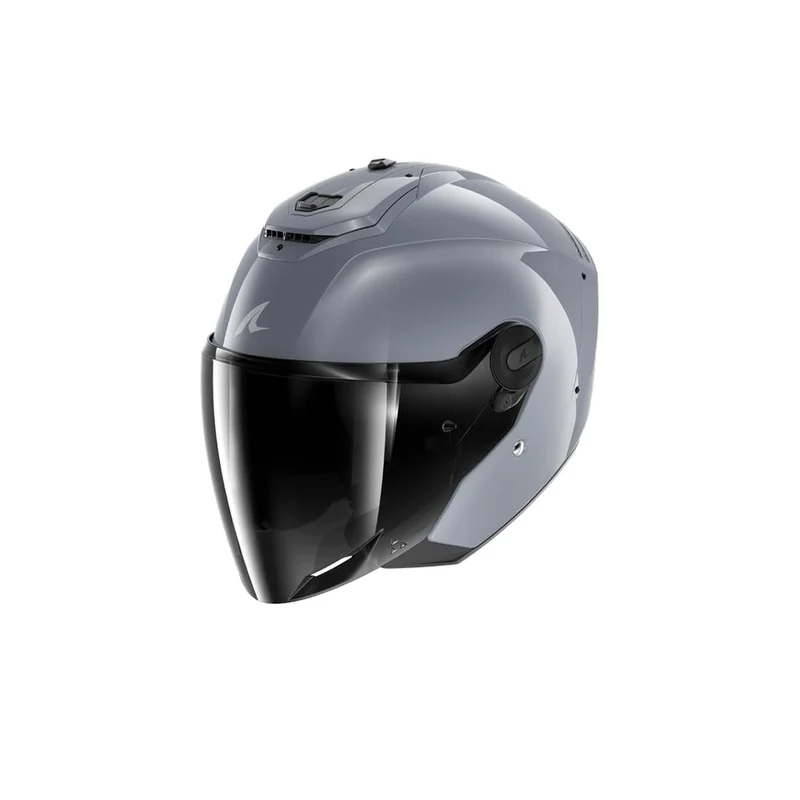 SHARK RS Jet Carbon Sombra Oscura Plata Pistola Casco