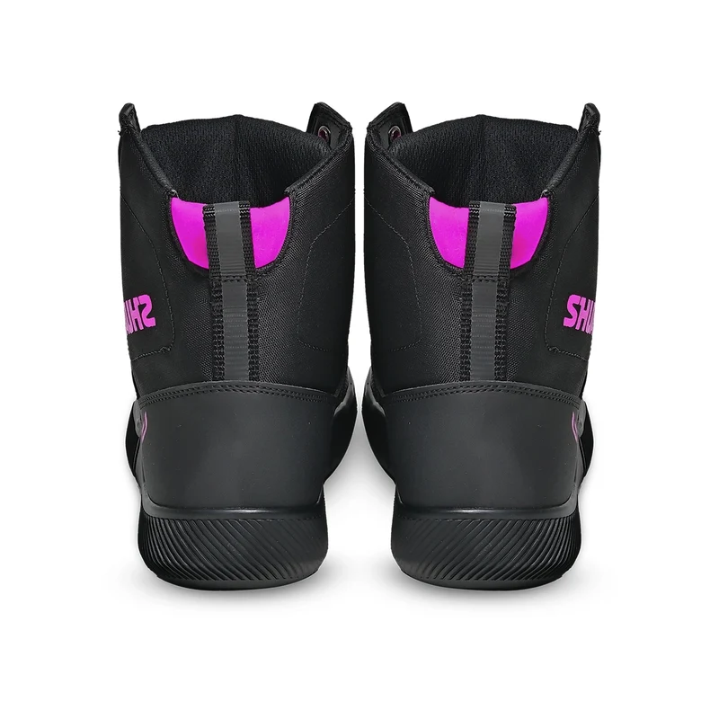 SHUA ODDIN URBANA BOTAS DE MOTO MUJER NEGRO FUCSIA