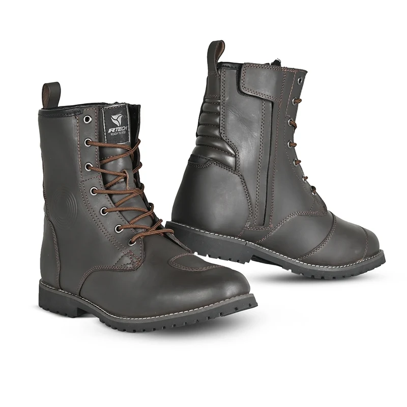 R-TECH ROYAL WP PIEL BOTAS DE MOTO MARRON