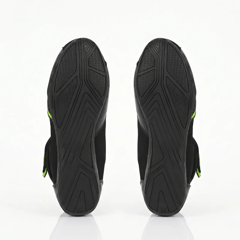BELA KIVA MAN BOTAS DE MOTO PIEL NEGRO AMARILLO FLUOR