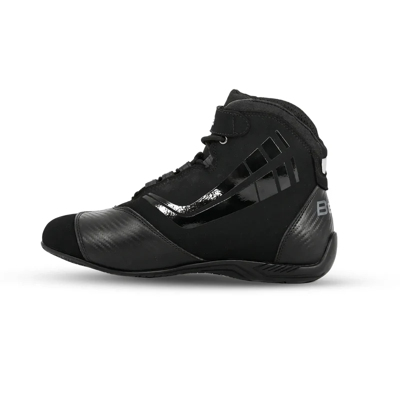 BELA KIVA MAN BOTAS DE MOTO PIEL NEGRO ROJO