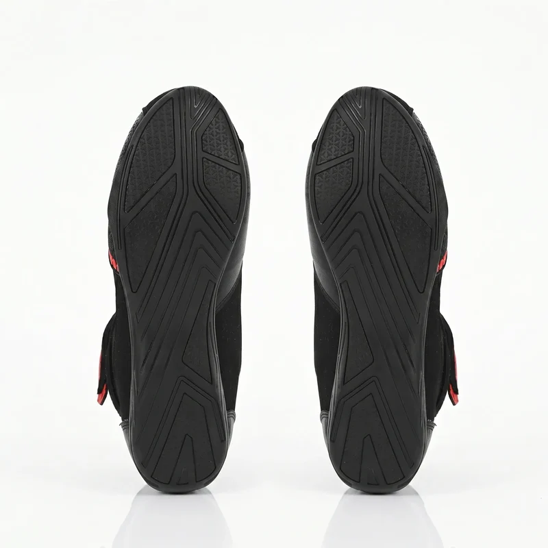 BELA KIVA MAN BOTAS DE MOTO PIEL NEGRO ROJO