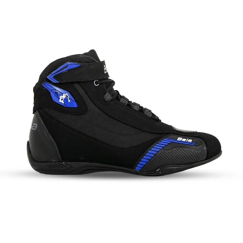 BELA KIVA MAN BOTAS DE MOTO PIEL NEGRO AZUL