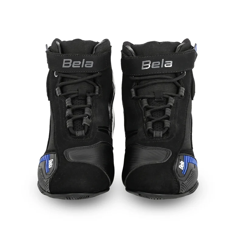 BELA KIVA MAN BOTAS DE MOTO PIEL NEGRO AZUL