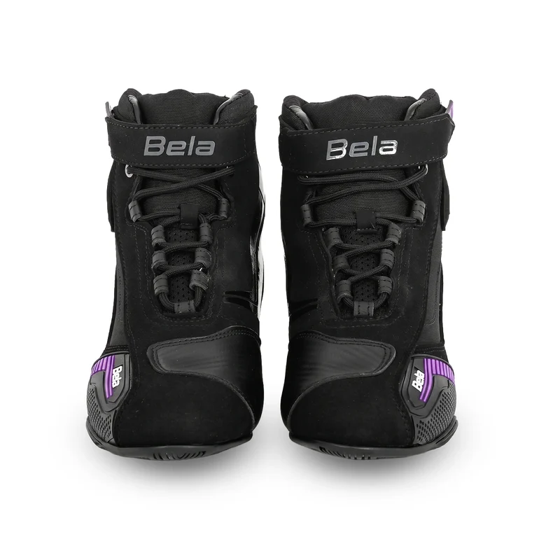 BELA KIVA CUIR URBAN MUJER BOTAS DE MOTO NEGRO PURPURA