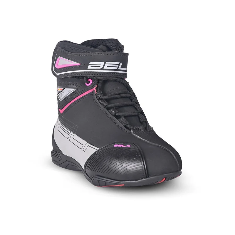 BELA BLAZE LADY BOTAS DE MOTO PIEL NEGRO ROSA