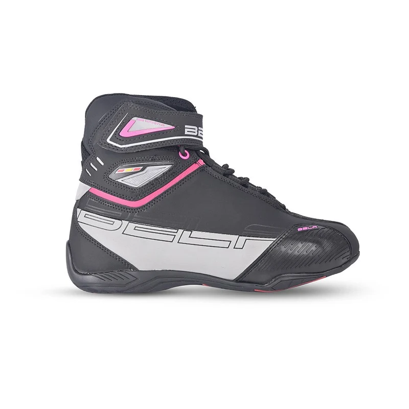 BELA BLAZE LADY BOTAS DE MOTO PIEL NEGRO ROSA