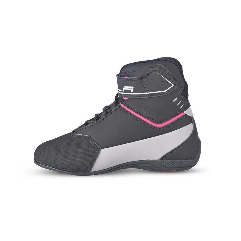 BELA BLAZE LADY BOTAS DE MOTO PIEL NEGRO ROSA