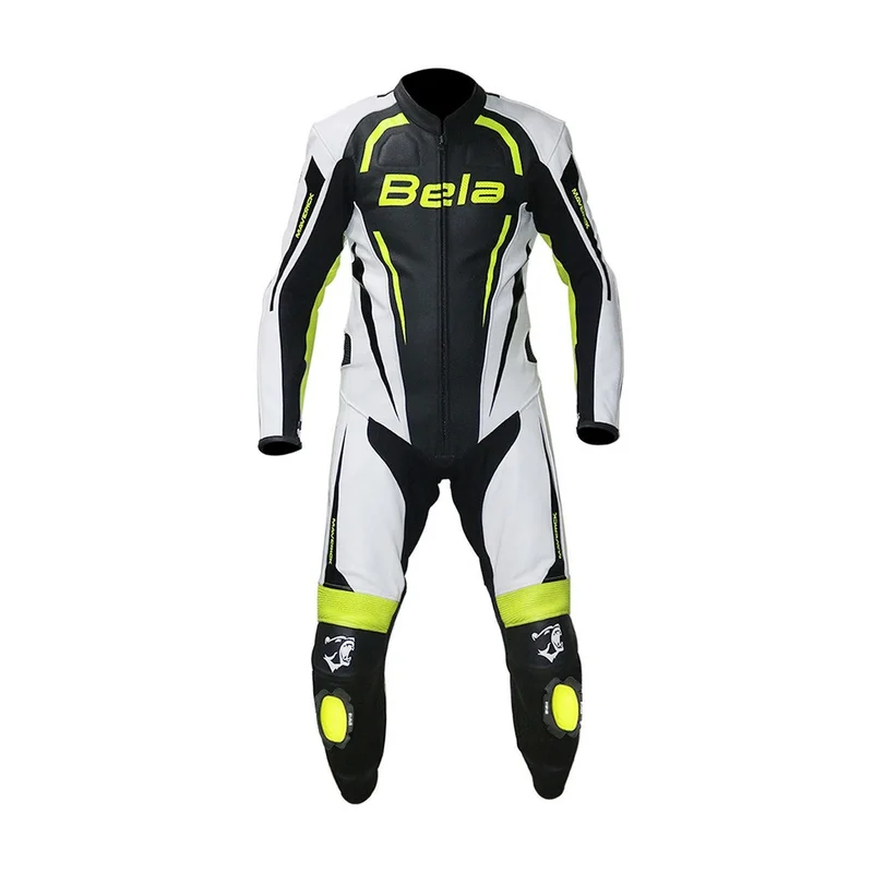 BELA MAVERICK 1 PC MONO DE MOTO BLANCO NEGRO AMARILLO FLUOR