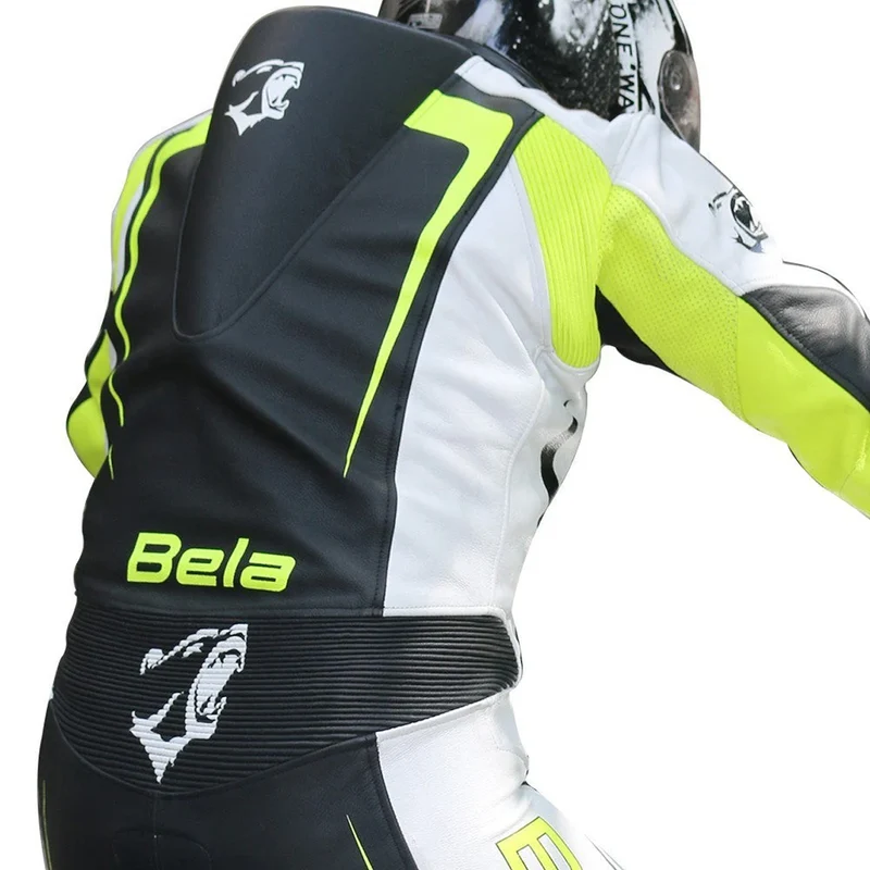 BELA MAVERICK 1 PC MONO DE MOTO BLANCO NEGRO AMARILLO FLUOR