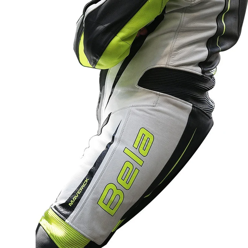 BELA MAVERICK 1 PC MONO DE MOTO BLANCO NEGRO AMARILLO FLUOR