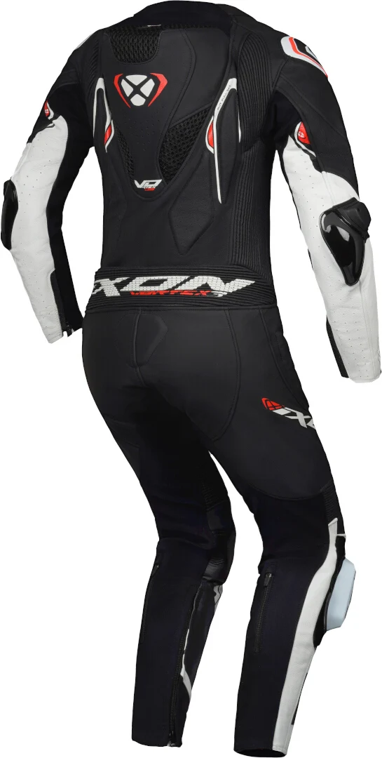 IXON VORTEX 3 HOMBRE 1 PIEZA MOTO CARRERAS TRAJE DE CUERO NEGRO BLANCO