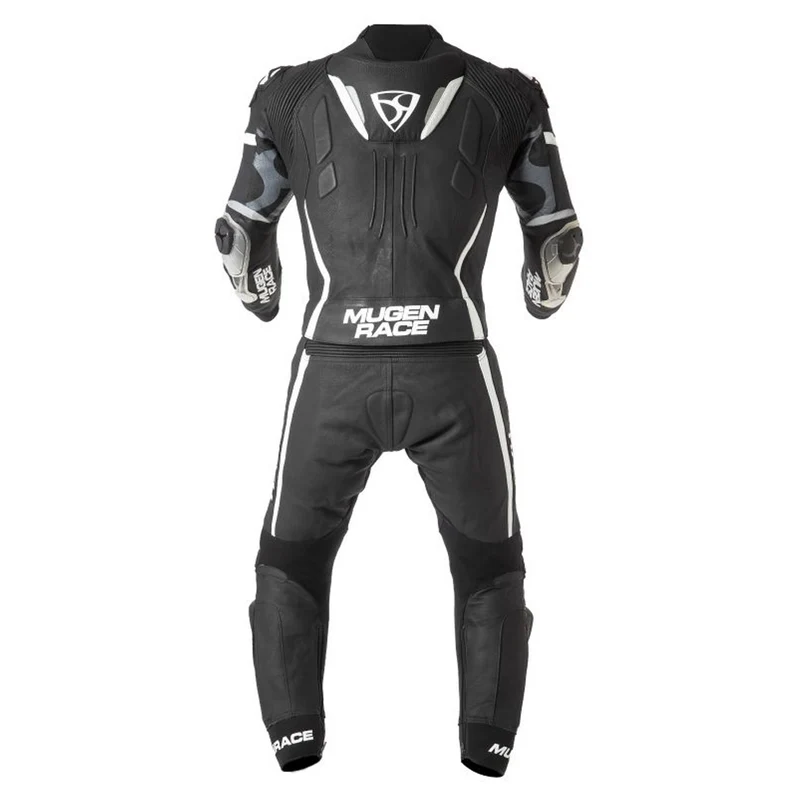 MUGENRACE MNR-1911 Traje Cuero Mucho Negro Blanco