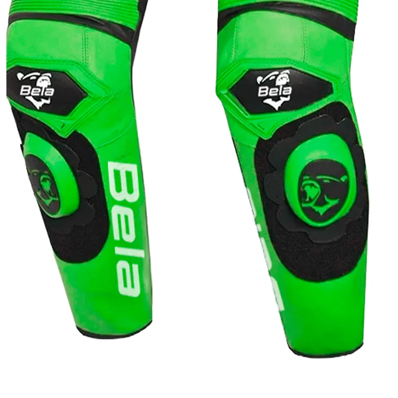 BELA X RACE 1 PC MONO DE MOTO BLANCO NEGRO VERDE