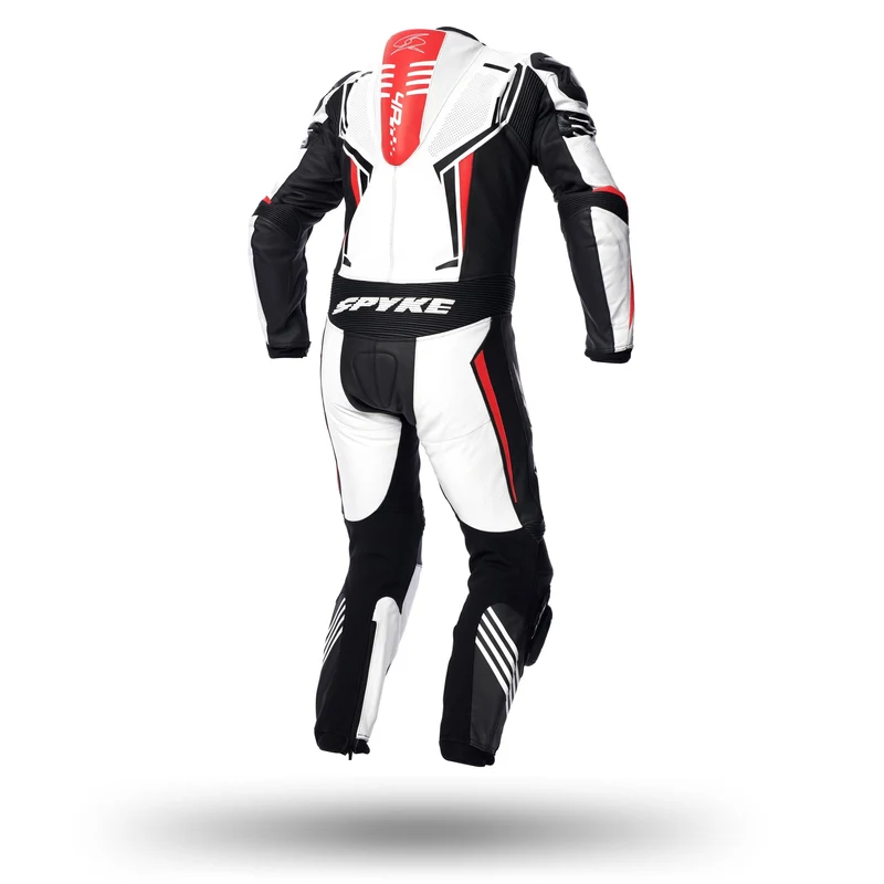 SPYKE - ASSEN RACE 2.0 1PC SUIT WHT/BLK/RED FLUO