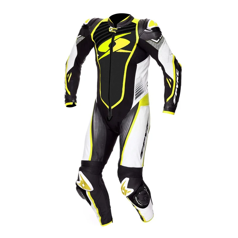 SPYKE ARAGON RACE 1PC SUIT BLACK/WHITE/FLUO YELLOW