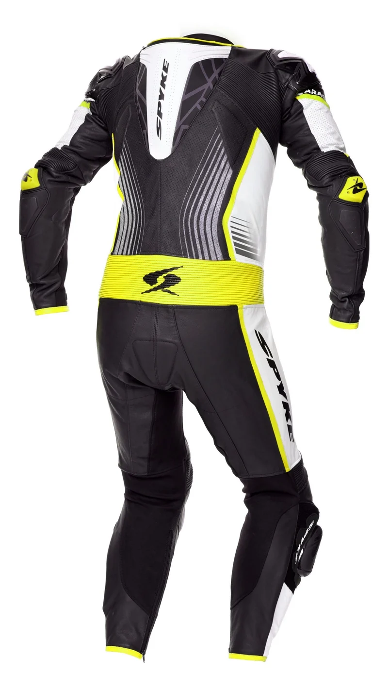 SPYKE ARAGON RACE 1PC SUIT BLACK/WHITE/FLUO YELLOW