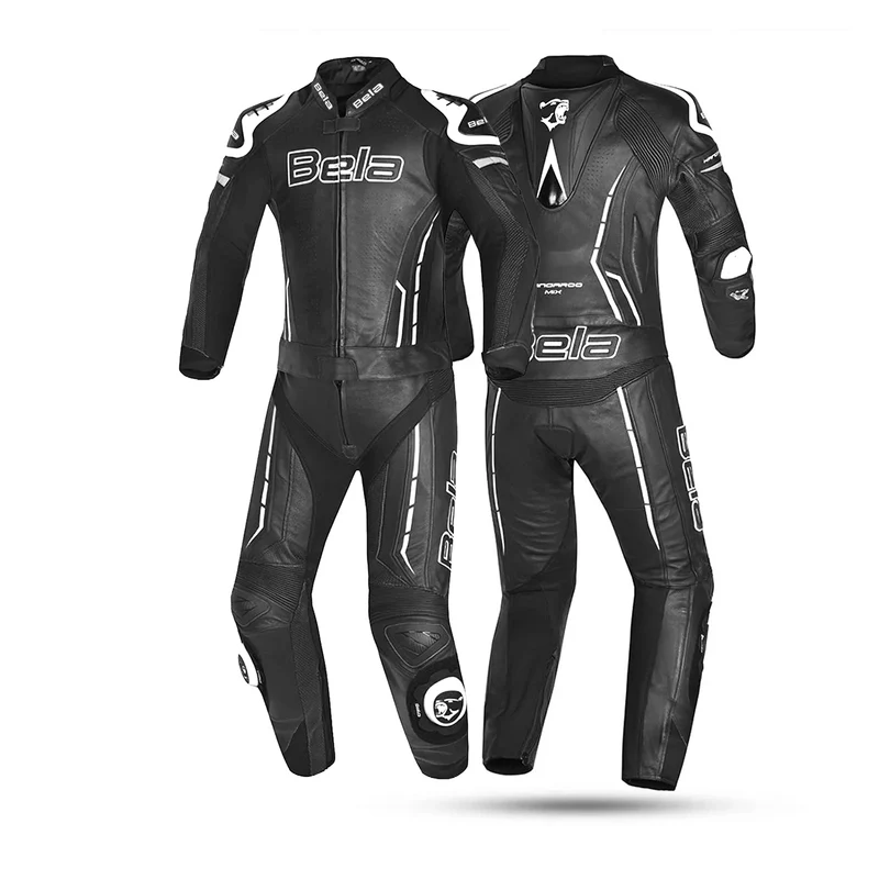 BELA ROCKET MIX KANGROO 2 PC MONO DE MOTO HOMBRE NEGRO BLANCO
