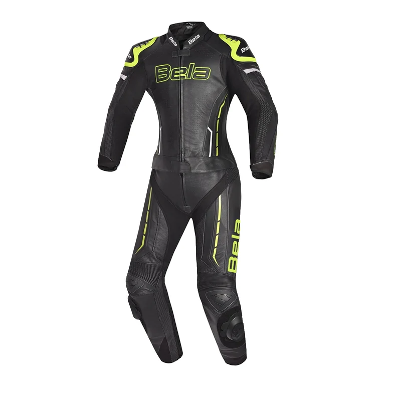 BELA ROCKET MIX KANGAROO 2 PC MONO DE MOTO MUJER BLANCO NEGRO AMARILLO