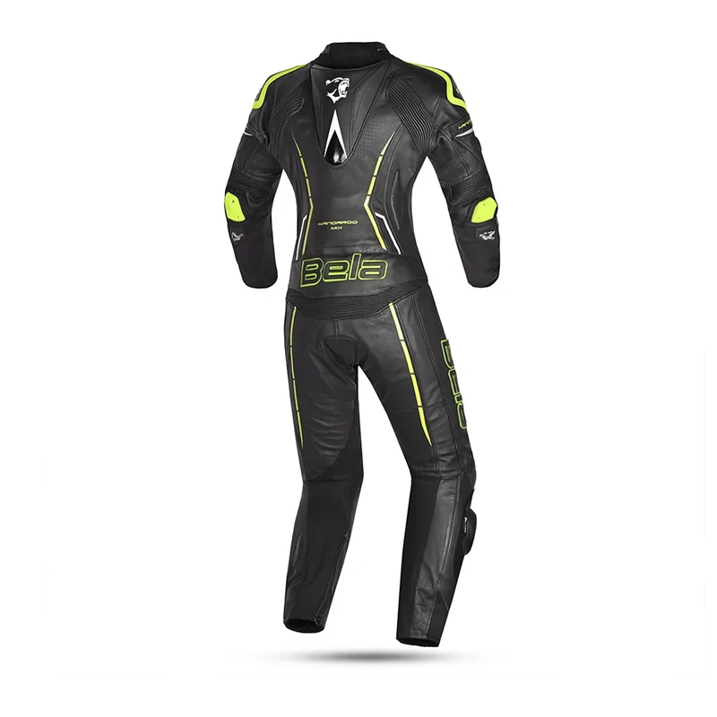 BELA ROCKET MIX KANGAROO 2 PC MONO DE MOTO MUJER BLANCO NEGRO AMARILLO