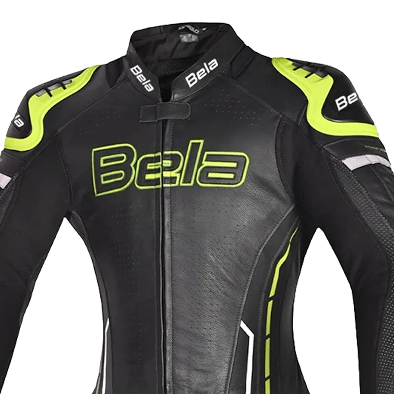 BELA ROCKET MIX KANGAROO 2 PC MONO DE MOTO MUJER BLANCO NEGRO AMARILLO