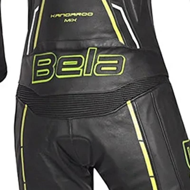 BELA ROCKET MIX KANGAROO 2 PC MONO DE MOTO MUJER BLANCO NEGRO AMARILLO
