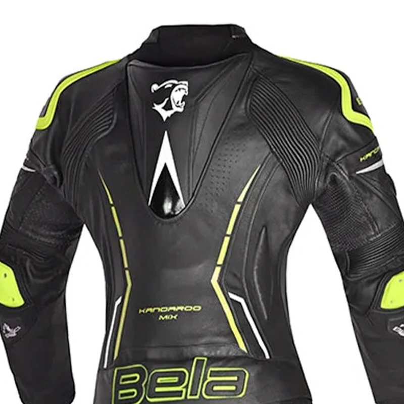 BELA ROCKET MIX KANGAROO 2 PC MONO DE MOTO MUJER BLANCO NEGRO AMARILLO