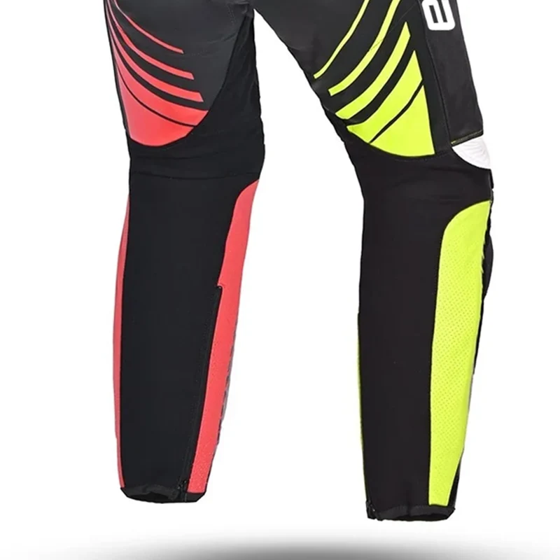 BELA ARAGON 1 PC MONO DE MOTO HOMBRE NEGRO ROJO AMARILLO