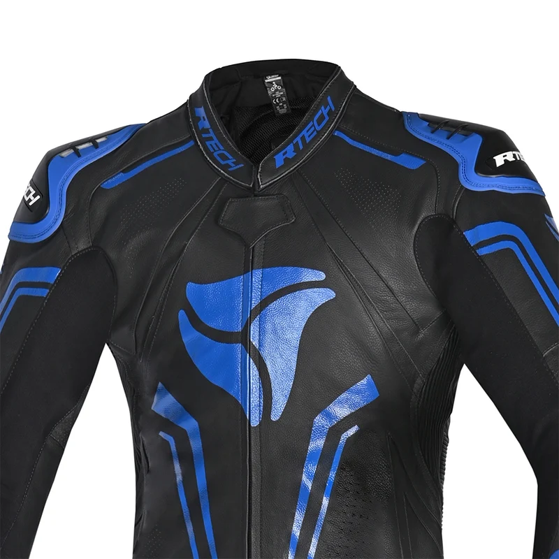R-TECH RISING STAR MIX KANGAROO 1 PC MONO DE MOTO NEGRO AZUL