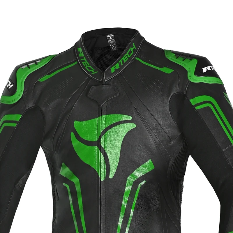 R-TECH RISING STAR MIX KANGAROO 1 PC MONO DE MOTO NEGRO VERDE