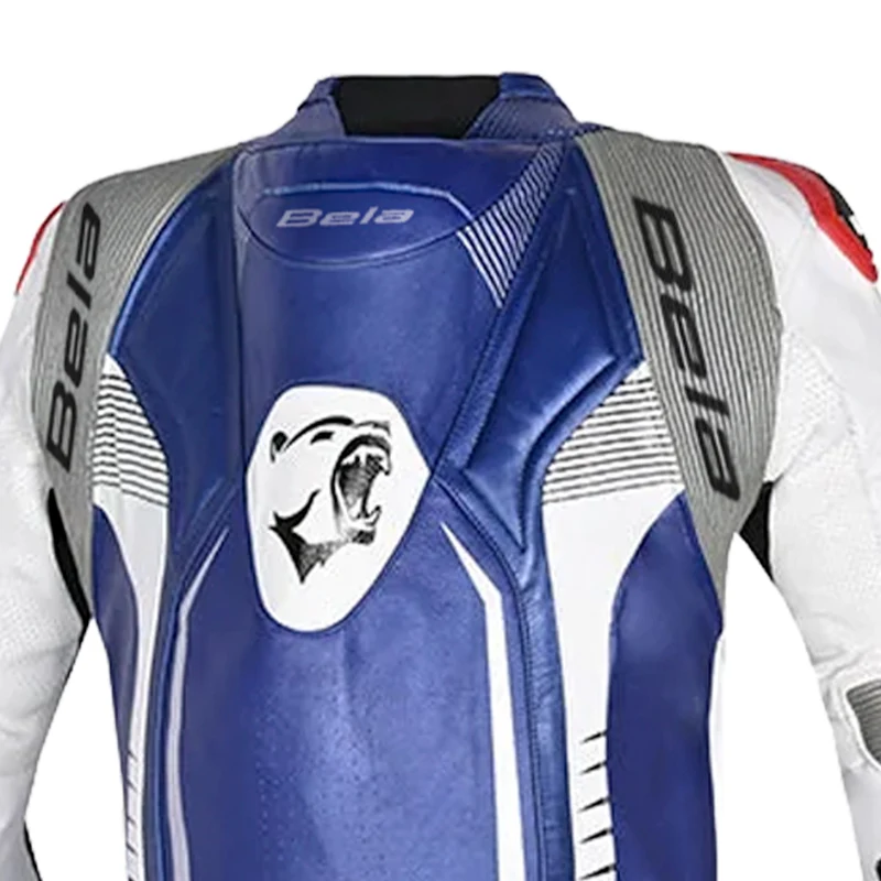 BELA X RACE 1PC MONO DE MOTO BLANCO NEGRO AZUL