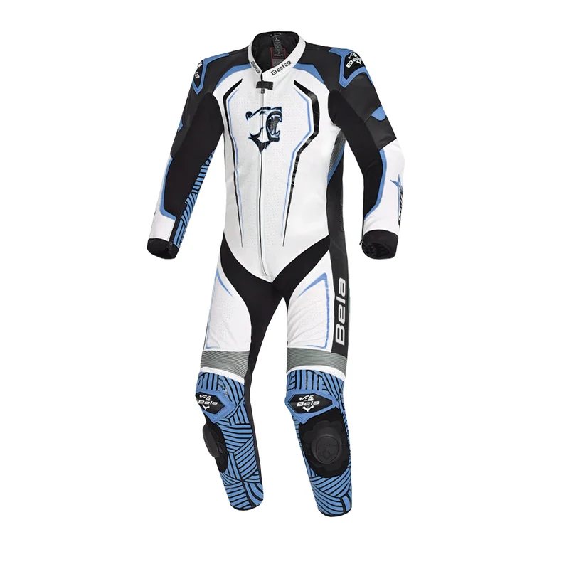 BELA NORTH STAR 1 PC MONO DE MOTO HOMBRE NEGRO AZUL BLANCO