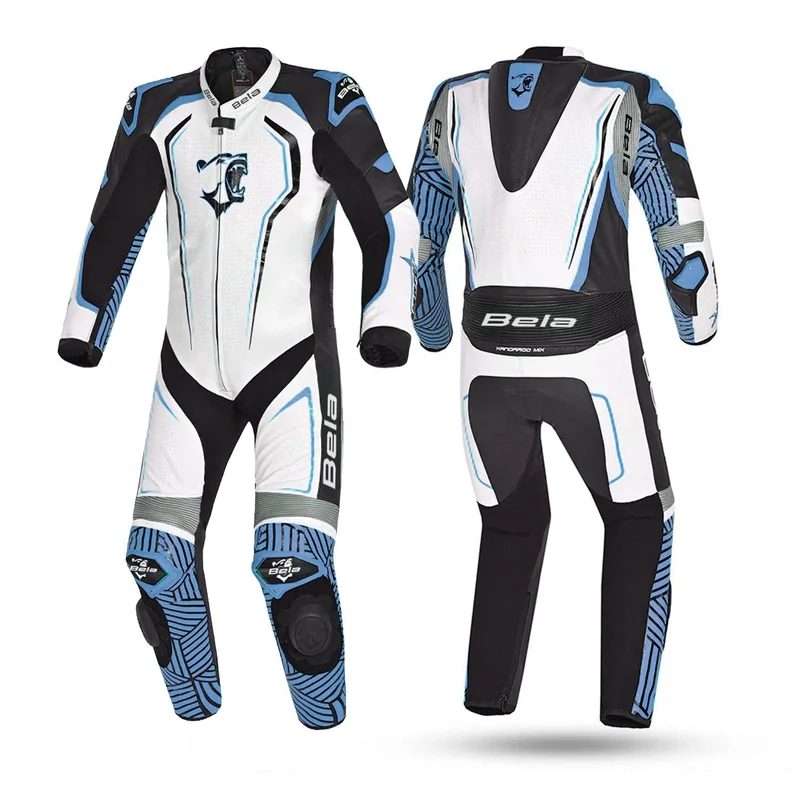 BELA NORTH STAR 1 PC MONO DE MOTO HOMBRE NEGRO AZUL BLANCO