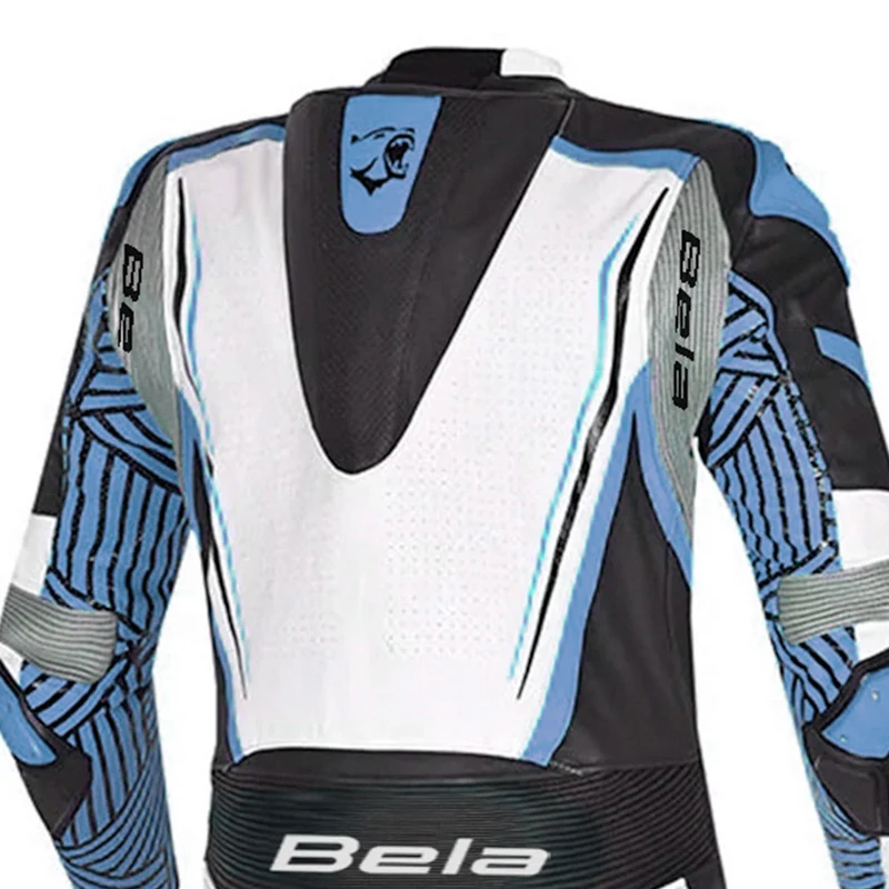 BELA NORTH STAR 1 PC MONO DE MOTO HOMBRE NEGRO AZUL BLANCO