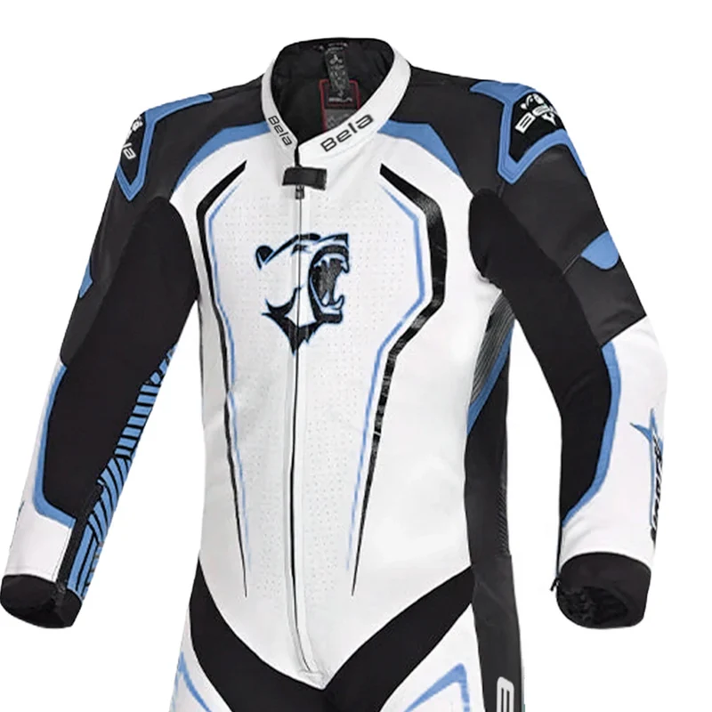 BELA NORTH STAR 1 PC MONO DE MOTO HOMBRE NEGRO AZUL BLANCO