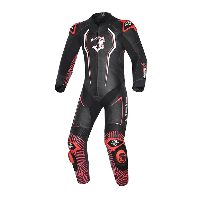 BELA NORTH STAR 1 PC MONO DE MOTO NEGRO BLANCO ROJO