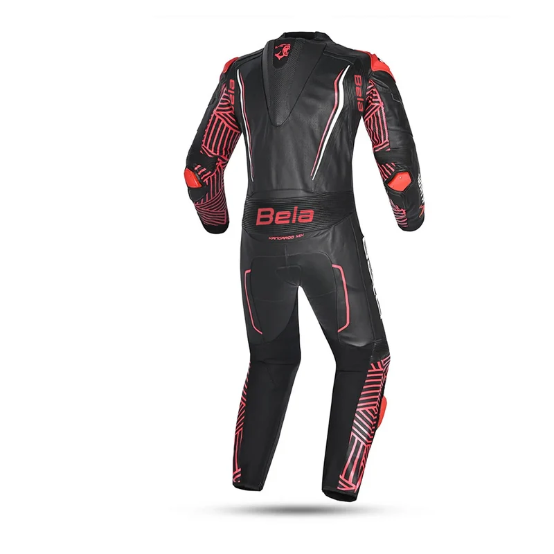 BELA NORTH STAR 1 PC MONO DE MOTO NEGRO BLANCO ROJO