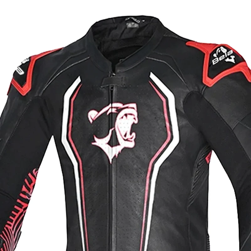 BELA NORTH STAR 1 PC MONO DE MOTO NEGRO BLANCO ROJO