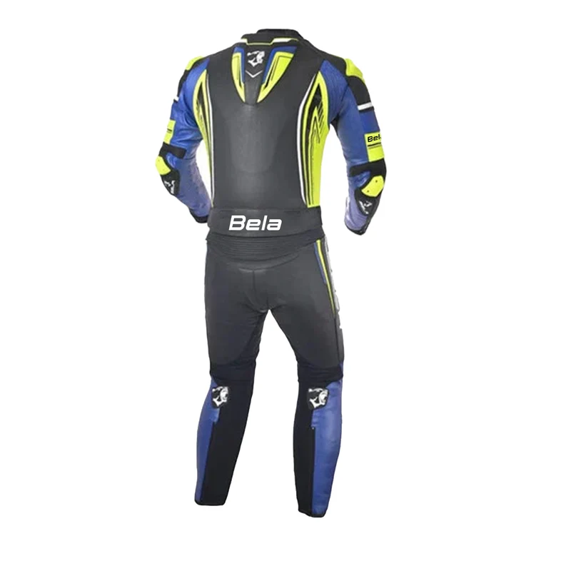BELA BEAST 2 PC MONO DE MOTO NEGRO BLANCO AMARILLO FLUOR AZUL