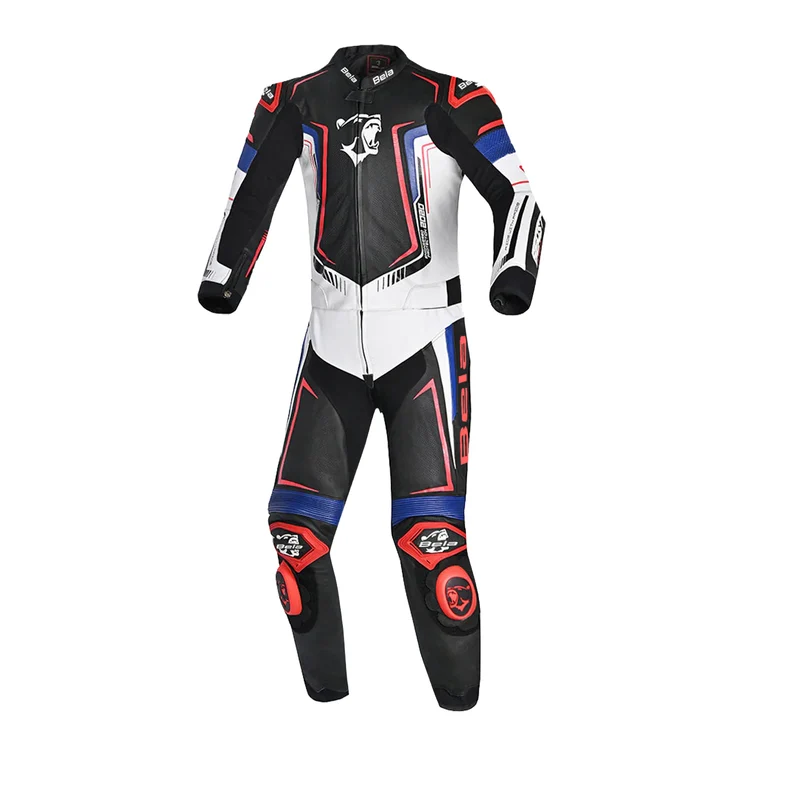 BELA BEAST 2 PC MONO DE MOTO NEGRO BLANCO AZUL ROJO