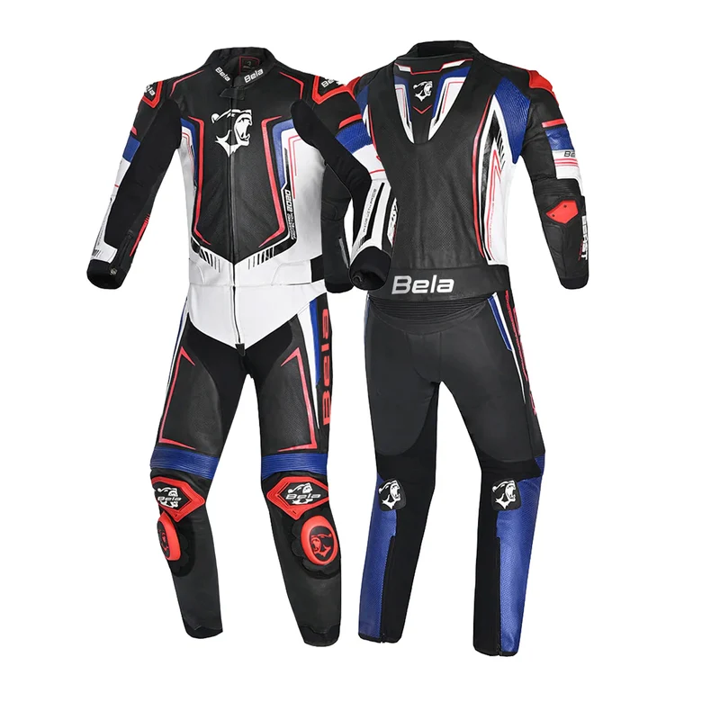 BELA BEAST 2 PC MONO DE MOTO NEGRO BLANCO AZUL ROJO