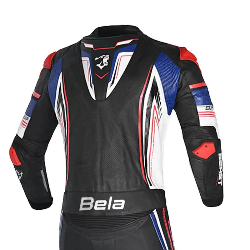 BELA BEAST 2 PC MONO DE MOTO NEGRO BLANCO AZUL ROJO