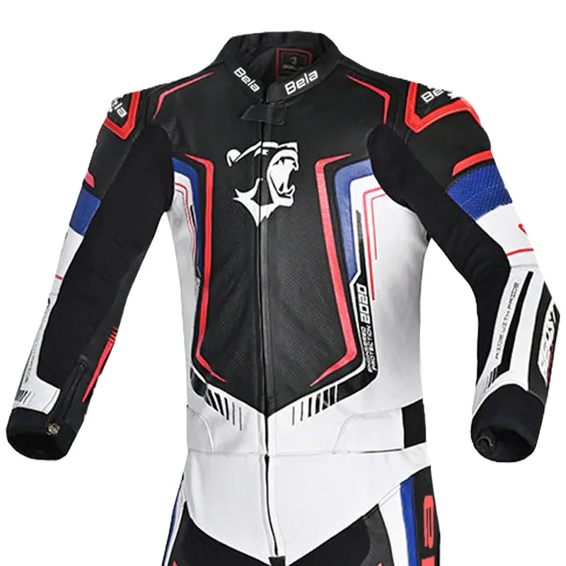 BELA BEAST 2 PC MONO DE MOTO NEGRO BLANCO AZUL ROJO