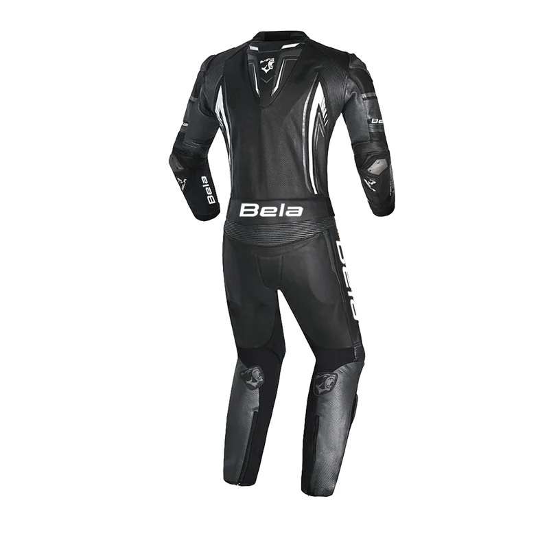 BELA BEAST 2 PC MONO DE MOTO NEGRO ANTRACITA BLANCO